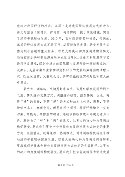 学习转方式调结构心得.docx