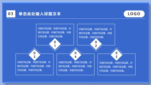蓝色运营市场分析通用PPT模板