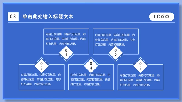 蓝色运营市场分析通用PPT模板