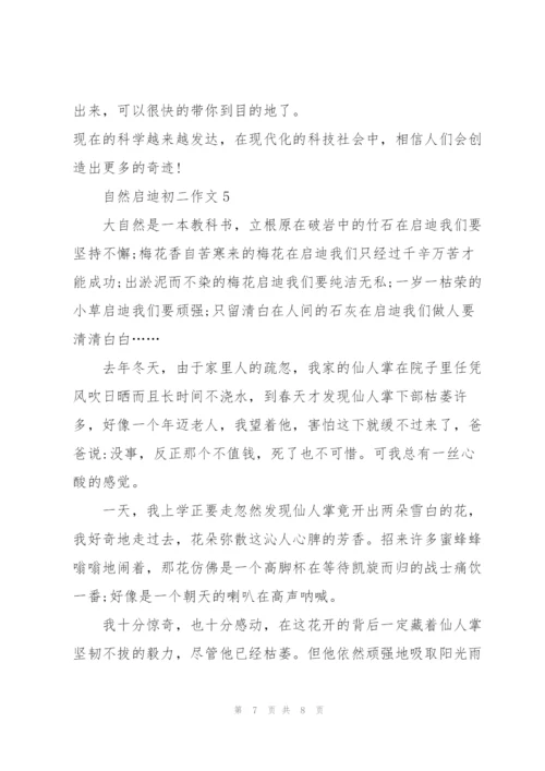 自然启迪初二作文5篇.docx