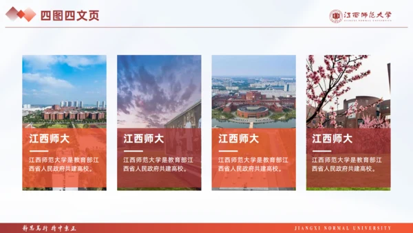 江西师范大学毕业课题论文答辩通用PPT模板