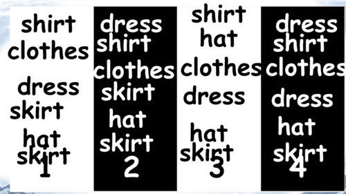 U5 My clothes 单词导学课件（图片版共18页）