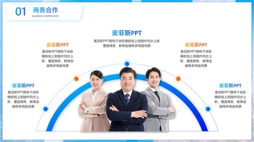商务风公关策划方案蓝白PPT套装