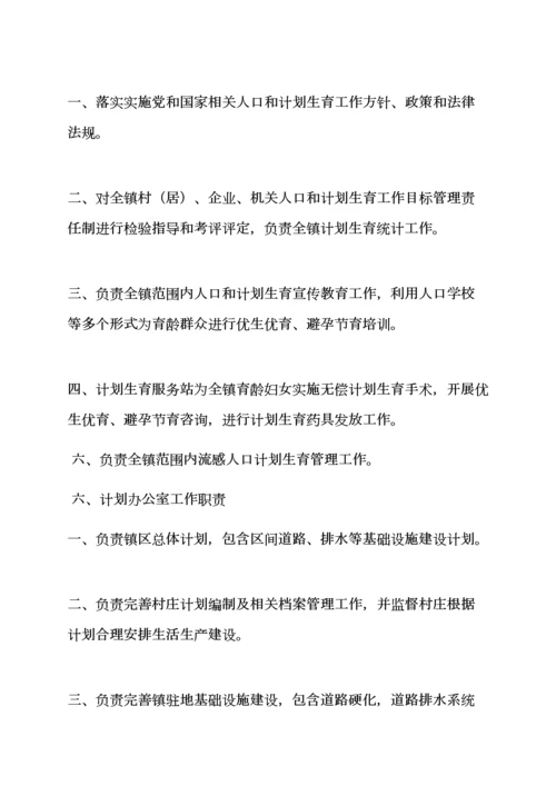 岗位职能职责之乡镇街道工作职责.docx