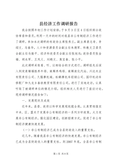 县经济工作调研报告 (2).docx