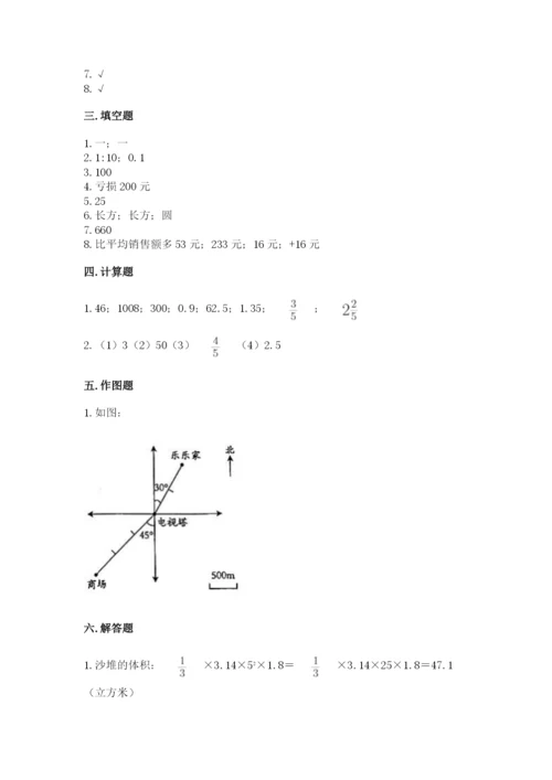 小升初数学期末测试卷含完整答案【各地真题】.docx