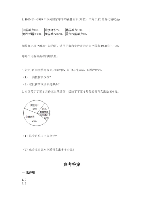 冀教版小升初数学模拟试卷精品【突破训练】.docx