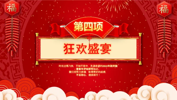 兔年春节联欢晚会2023开门红年会PPT