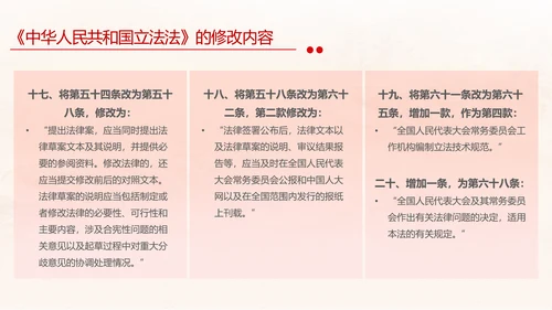 黄色简约全面解读中华人民共和国立法法主题PPT模板两会