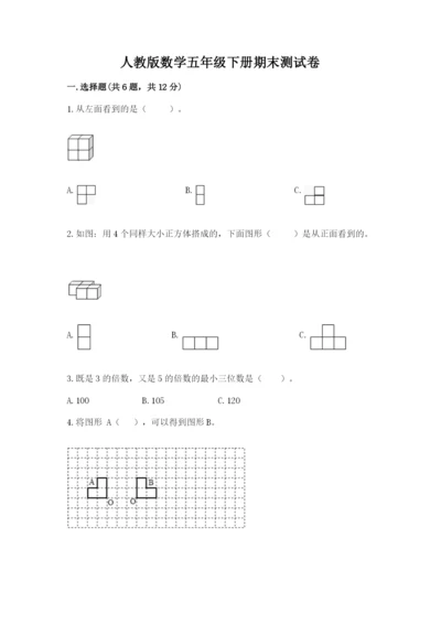 人教版数学五年级下册期末测试卷含答案（典型题）.docx