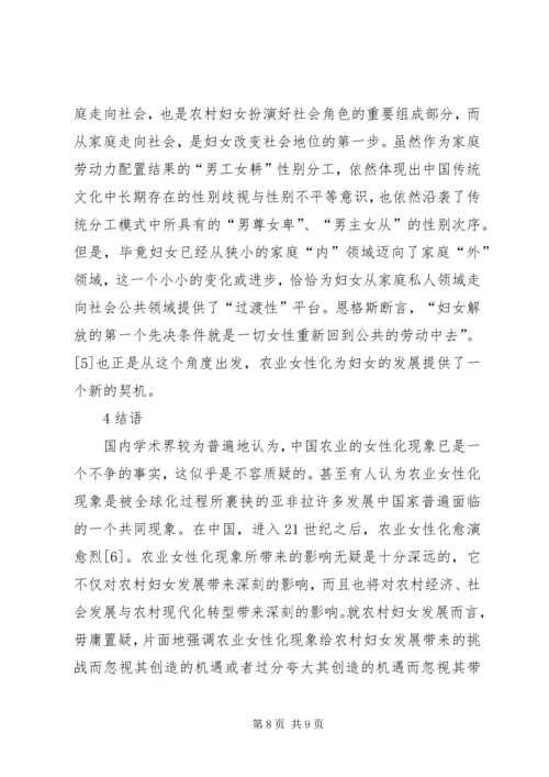 农村妇女发展机遇综述.docx