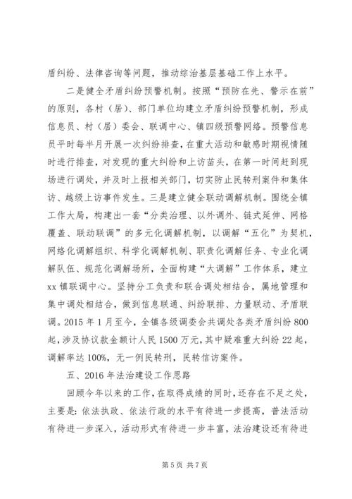 乡镇年度“法治政府建设”工作总结.docx