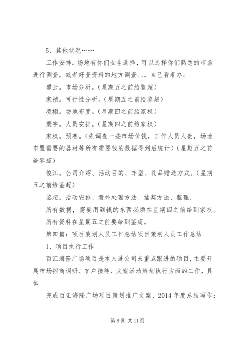 策划人员工作计划(精选多篇).docx