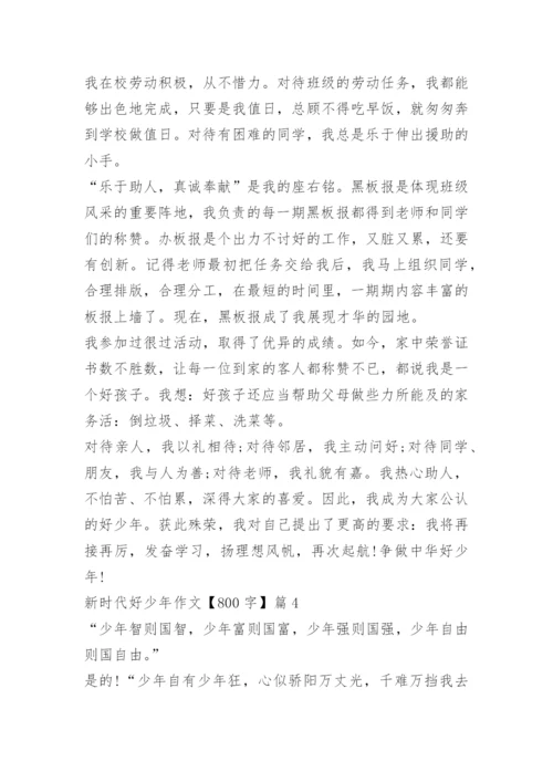 新时代好少年作文【800字】.docx