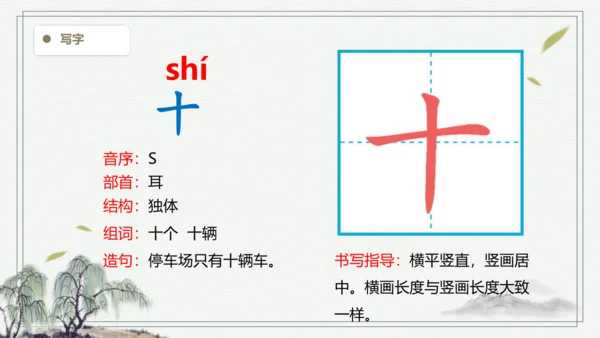 【2024新教材】统编版语文一上语文园地一 生字识记   课件
