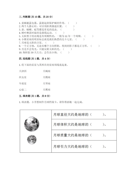 教科版小学科学三年级下册期末测试卷审定版.docx