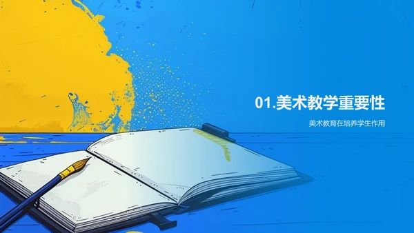 美术教学质量提升PPT模板