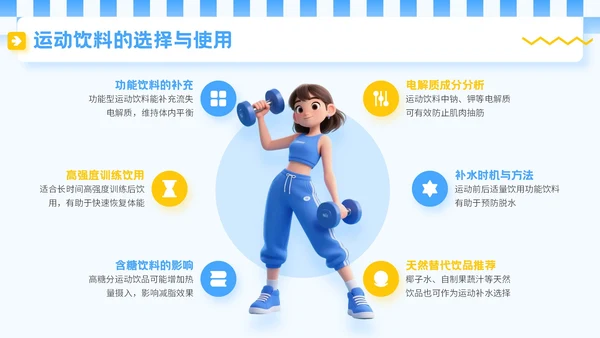 蓝色3D立体风夏季运动健身技巧