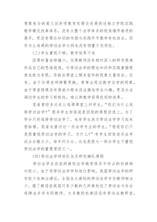 关于劳动法的论文.docx