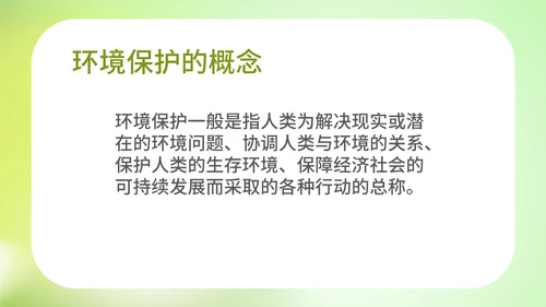 小清新爱护环境爱护自然教育PPT模板