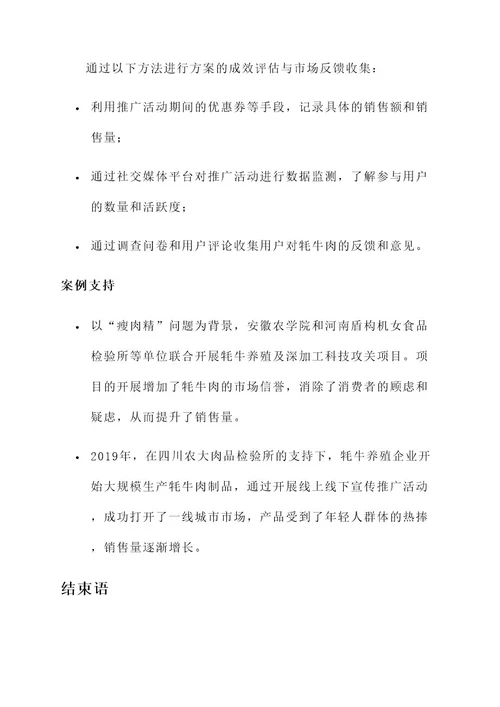 牦牛肉宣传推广方案