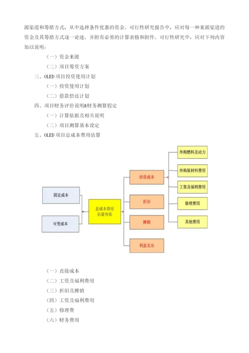 OLED项目可行性研究报告模板.docx