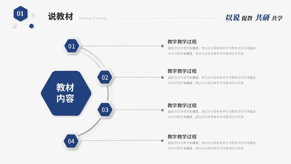 蓝色简约微粒体教师说课教学课件教育教学设计ppt模板