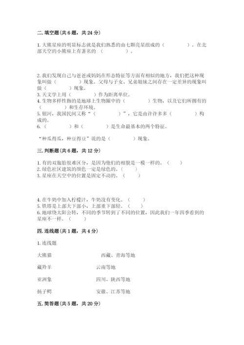 教科版六年级下册科学期末测试卷带答案（考试直接用）.docx