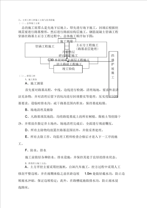 乡村公路施工设计组织