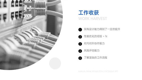 前端开发工程师年度职级晋升陈述通用PPT模板