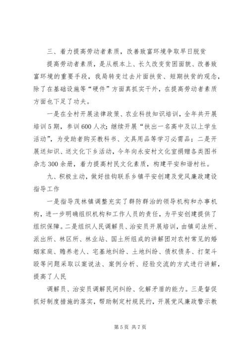 人事局某年百千万帮扶工程工作总结.docx