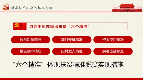 新农村精准扶贫开发脱贫攻坚战PPT模板
