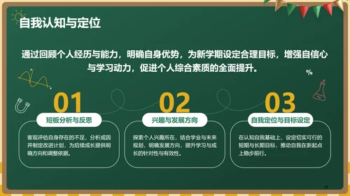 绿色黑板风开学第一课PPT模板