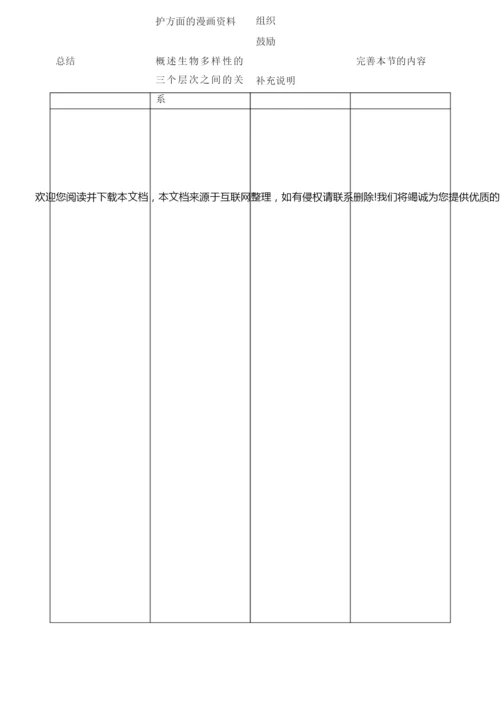 《认识生物的多样性》教学设计043830.docx