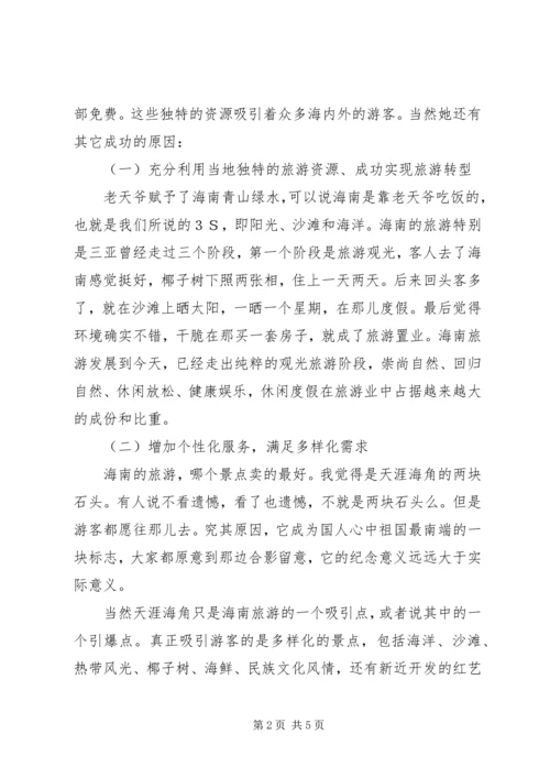 赴海南旅游心得体会.docx