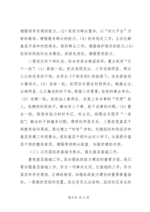 县党的基层组织建设工作会议上的讲话.docx