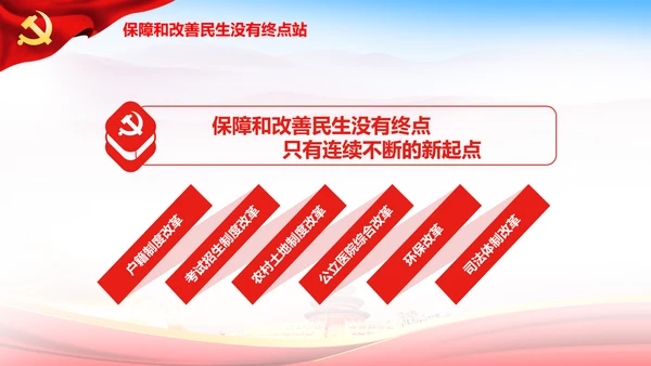 大气喜迎十九大PPT模板不忘初心砥砺奋进