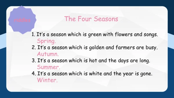 Unit 2 My favourite season单元复习 课件(共53张PPT)