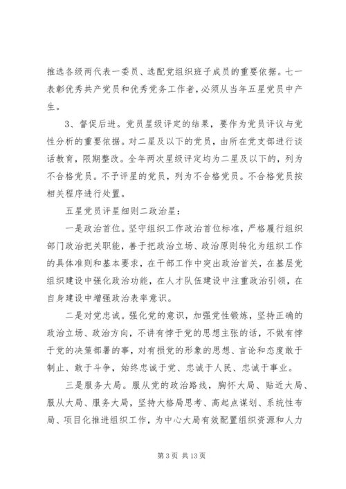 五星党员评星细则.docx