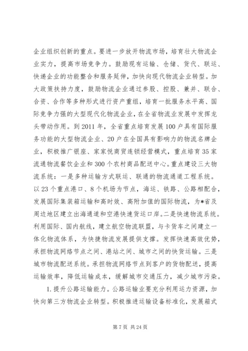 物流业振兴发展工作计划.docx