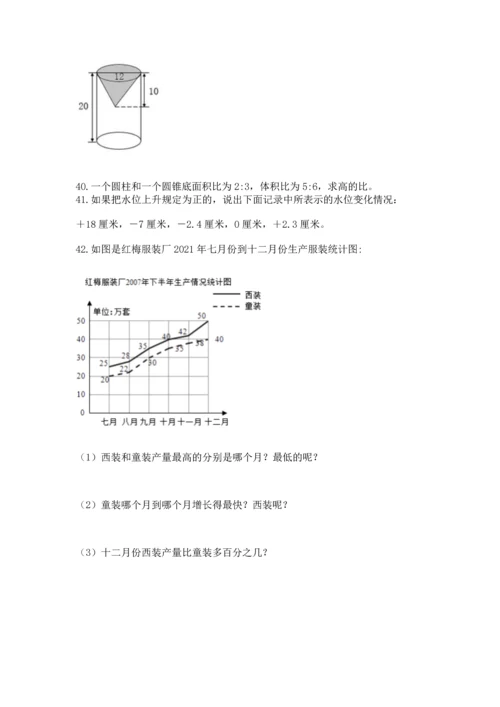 六年级小升初数学解决问题50道【原创题】.docx