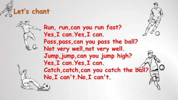 Module 6 Unit 1 You can play football well 课件 (共30