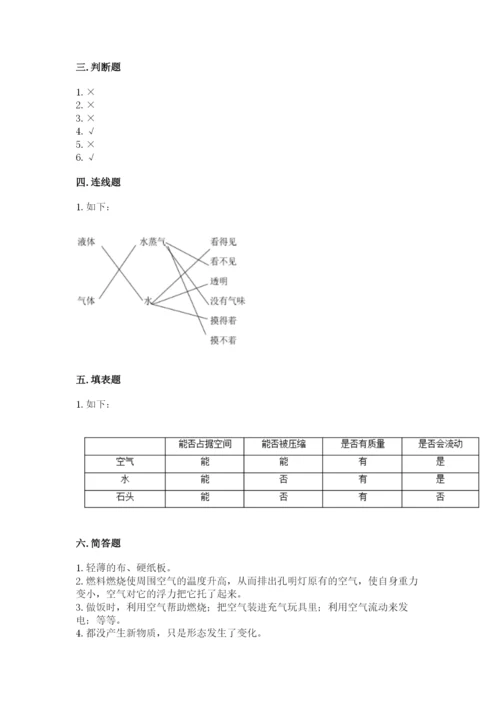 教科版三年级上册科学期末测试卷标准卷.docx