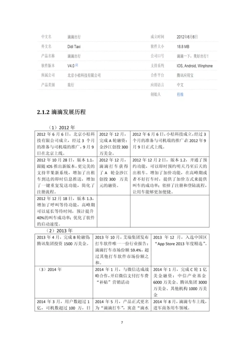 滴滴、Uber运营管理模式比较毕业论文.docx