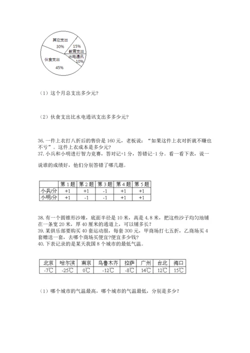 六年级小升初数学应用题50道带答案解析.docx