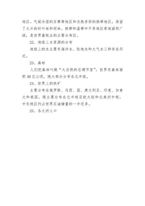 2022初中地理会考知识点最新.docx
