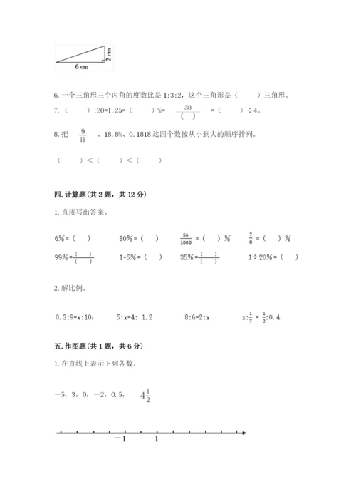 北师大版小学六年级下册数学期末综合素养测试卷推荐.docx