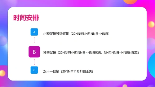 粉色水彩风双十一电商活动促销PPT模板