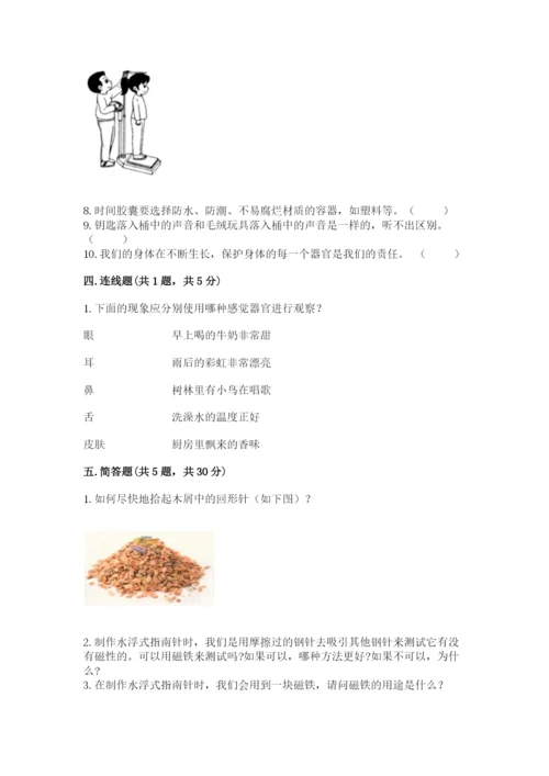教科版小学科学二年级下册 期末测试卷精品（实用）.docx