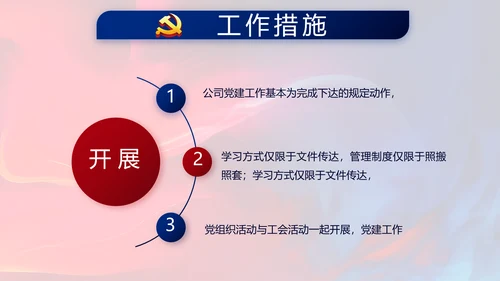 红色党建党支部工作总结学习教育PPT